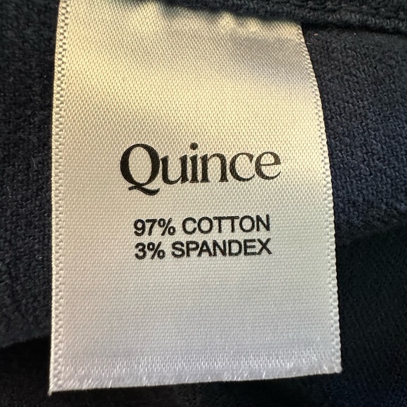 Quince Women's Organic Stretch Chore Jacket in Navy Blue Shacket Twill Medium - Picture 7 of 8